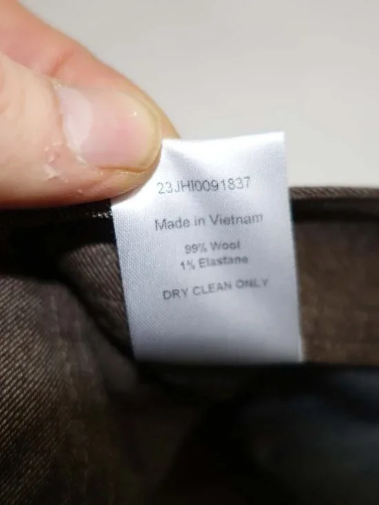 J. Hilburn Mens 5 Pocket Bestretch Slim Pants 31 x 30 NWT Brown Bespoke Low Rise - Picture 6 of 9